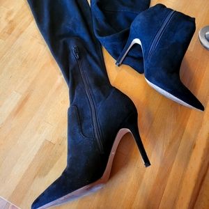 ALDO suade high heels boots